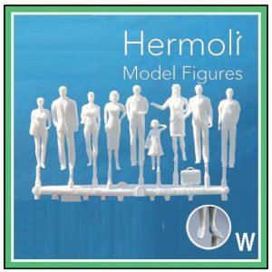 HERMOLI 18ST STÅENDE FIGURER 1:50 VITA