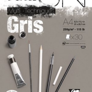 MÅLARBLOCK MULTI A3 GRÅ 250G