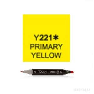 Y221 PRIMARY YELLOW TOUCH TWIN MARKER