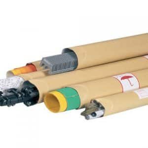 PAPPTUB 70X750MM INKL. LOCK