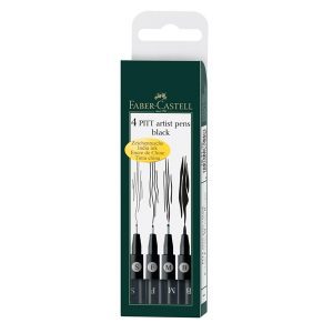 PITT ARTIST PEN SET 4 BLACK