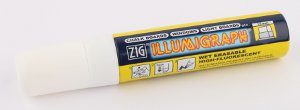 ZIG ILLUMIGRAPH VIT BRED 15MM