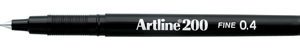 ARTLINE 200 SVART 0.4MM