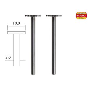 SKIVFRÄSAR 10 MM 2 ST