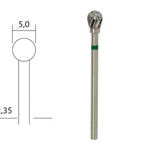 HÅRDMETALLFRÄS KULFORMAD 5 MM