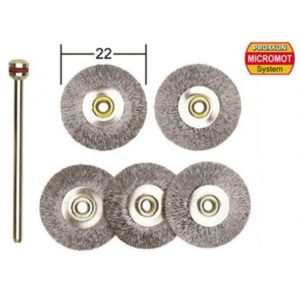 STÅLSKIVBORSTAR 22 MM, HÅLLARE