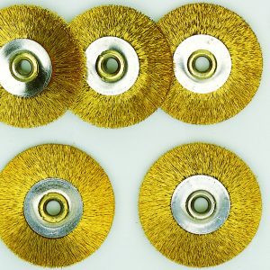 MÄSSINGSKIVBORSTAR M HÅLLARE