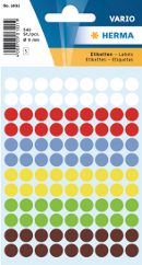 ETIKETT PUNKT FÄRGMIX 8MM