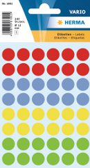 ETIKETT PUNKT FÄRGMIX 12MM