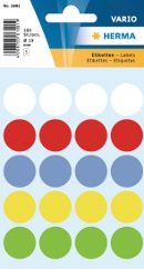 ETIKETT PUNKT FÄRGMIX 19MM