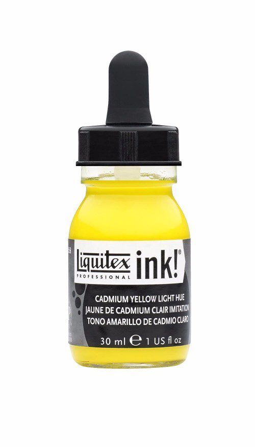 LIQUITEX ACRYLIC INK 30ML - CADMIUM YELLOW LIGHT HUE 159