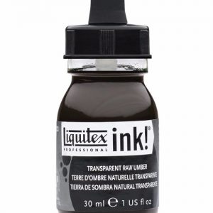 LIQUITEX ACRYLIC INK 30ML - TRANSPARENT RAW UMBER 333