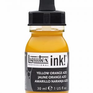 LIQUITEX ACRYLIC INK 30ML - YELLOW ORANGE AZO 414