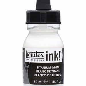 LIQUITEX ACRYLIC INK 30ML - TITANIUM WHITE 432