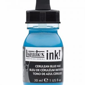 LIQUITEX ACRYLIC INK 30ML - CERULEAN BLUE HUE 470