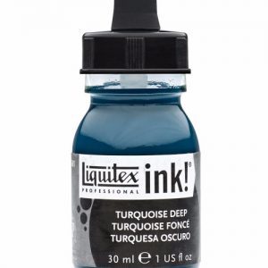 LIQUITEX ACRYLIC INK 30ML - TURQUOISE DEEP 561