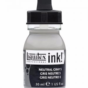 LIQUITEX ACRYLIC INK 30ML - NEUTRAL GREY 5 599