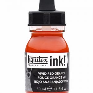 LIQUITEX ACRYLIC INK 30ML - VIVID RED ORANGE 620