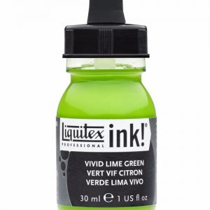 LIQUITEX ACRYLIC INK 30ML - VIVID LIMEE GREEN 740
