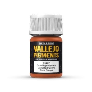 VALLEJO PIGMENTS DARK RED OCHRE 30 ML