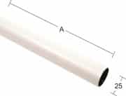 STENYLRÖR 25 MM VIT 1 M
