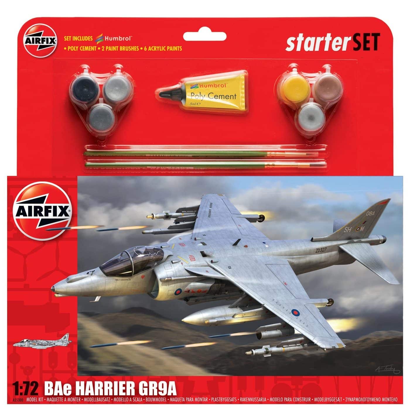 AIRFIX BAE HARRIER GR9 STARTER SET 1:72