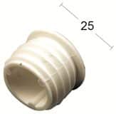 ÄNDPROPP PLAST, FÖR 25 MM RÖR