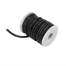 LÄDERSNÖRE 4 MM SVART PER/M