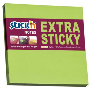POST-IT 76X76MM GRÖN EXTRA STICKY