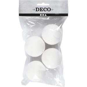 FLÖRTKULOR VITA 50MM 4ST