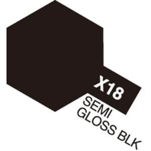 Acrylic Mini X-18 Semi Gloss Black (Semi Gloss)
