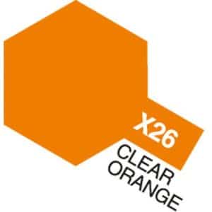 Acrylic Mini X-26 Clear Orange (Gloss)