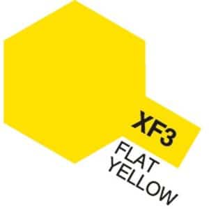 Acrylic Mini XF-3 Flat Yellow (Flat)