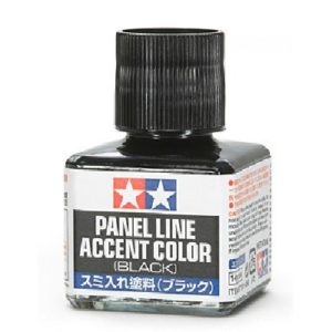 PANEL LINE ACCENT COLOR BLACK 40ML TAMIYA