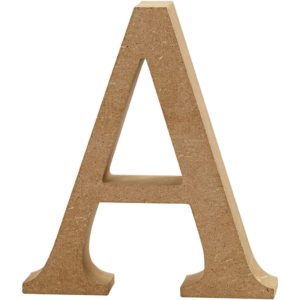BOKSTAV A 13CM MDF