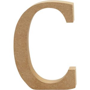 BOKSTAV C 13CM MDF