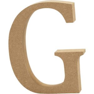 BOKSTAV G 13CM MDF