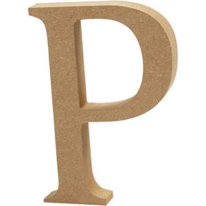 BOKSTAV P 13CM MDF