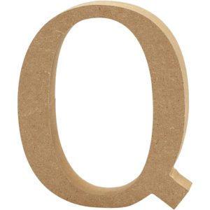 BOKSTAV Q 13CM MDF