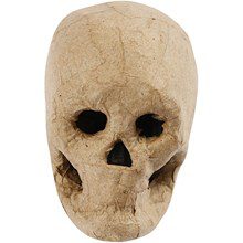 KRANIUM PAPIER-MACHÉ 10CM