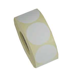 ETIKETT RUND VIT 37MM