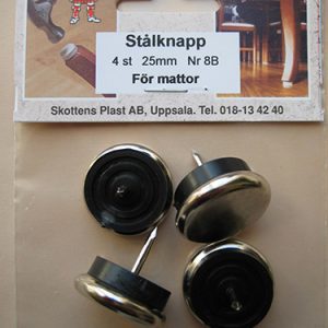 STÅLKNAPP 25MM FÖR MJUKA MATTOR