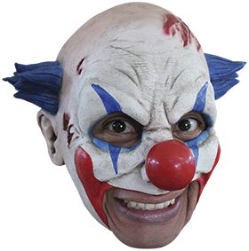 Köp chinless clown mask för halloween dekorationer | Materialbutiken
