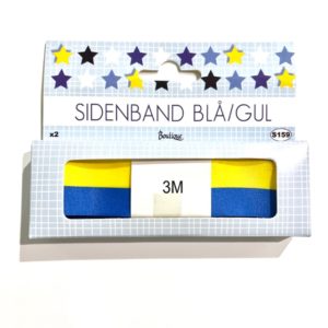 SIDENBAND BLÅ/GUL 25MM 2X3M