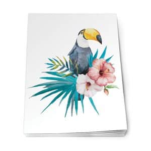 Köp olinj A5 skrivblock med tukan festtillbehör | Materialbutiken