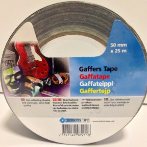 VÄVTEJP SVART 50MMX25 M