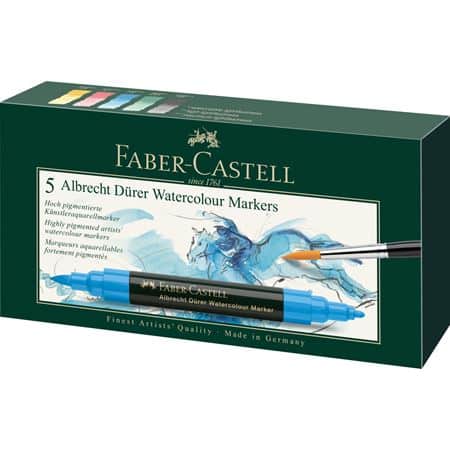 AKVARELLMARKER FABER-CASTELL 5ST