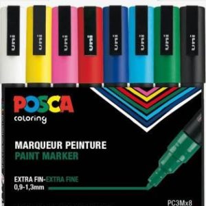 POSCA 3M-SET 8 PENNOR