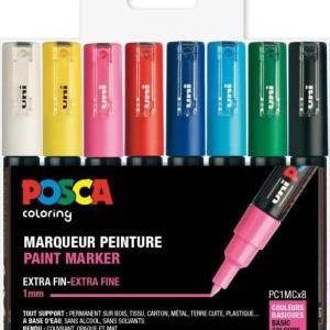 POSCA 1M-SET 8 PENNOR