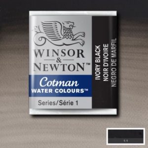 COTMAN AKVARELL HALVKOPP IVORY BLACK 331